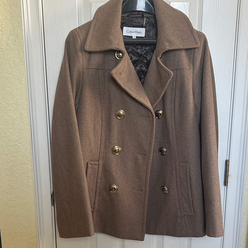 Calvin Klein Women's Tan Peacoat
